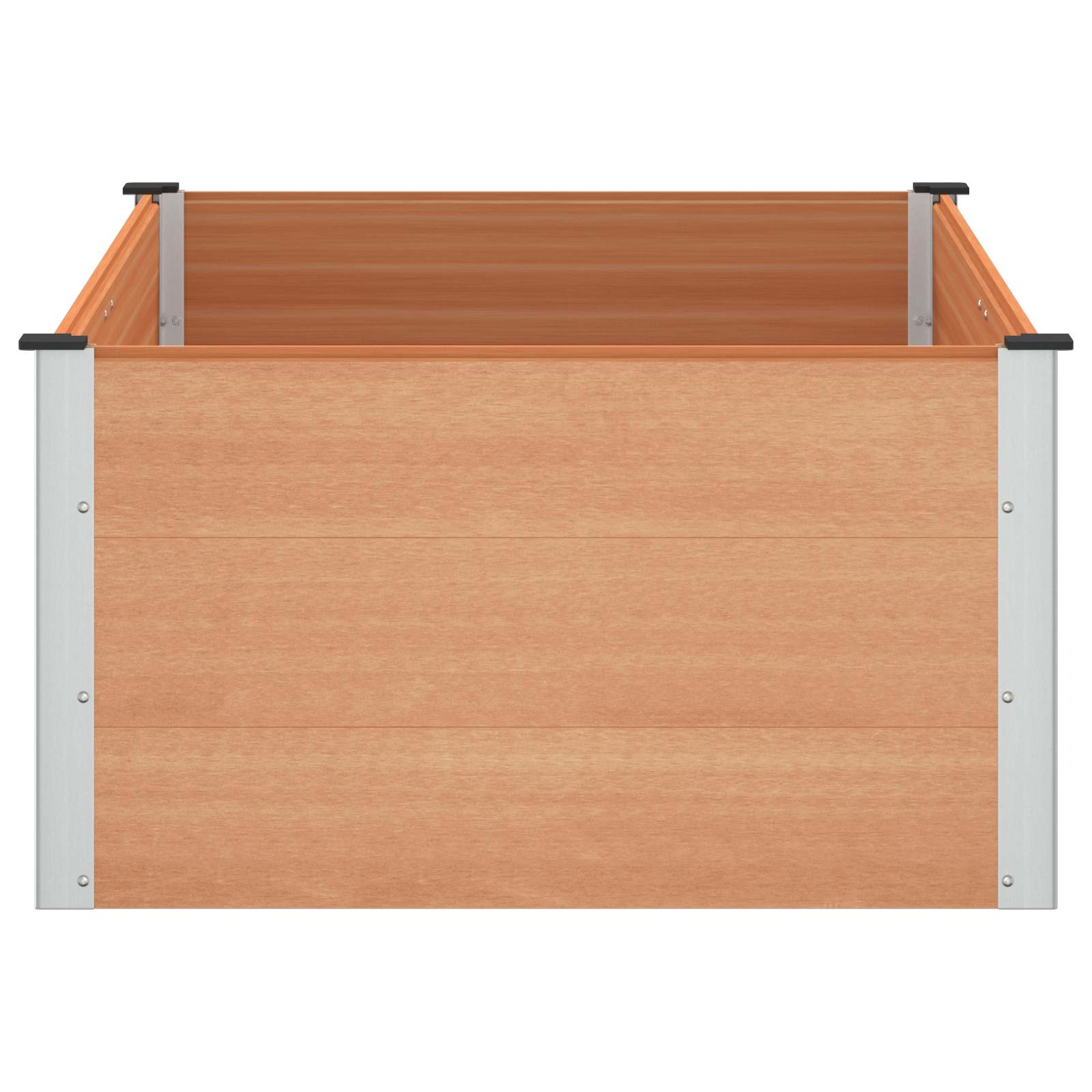 Verhoogde plantenbak Bruin 150 x 100 x 54 cm alu.