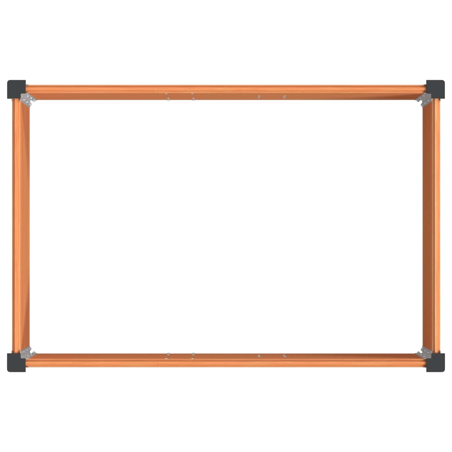 Verhoogde plantenbak Bruin 150 x 100 x 54 cm alu.
