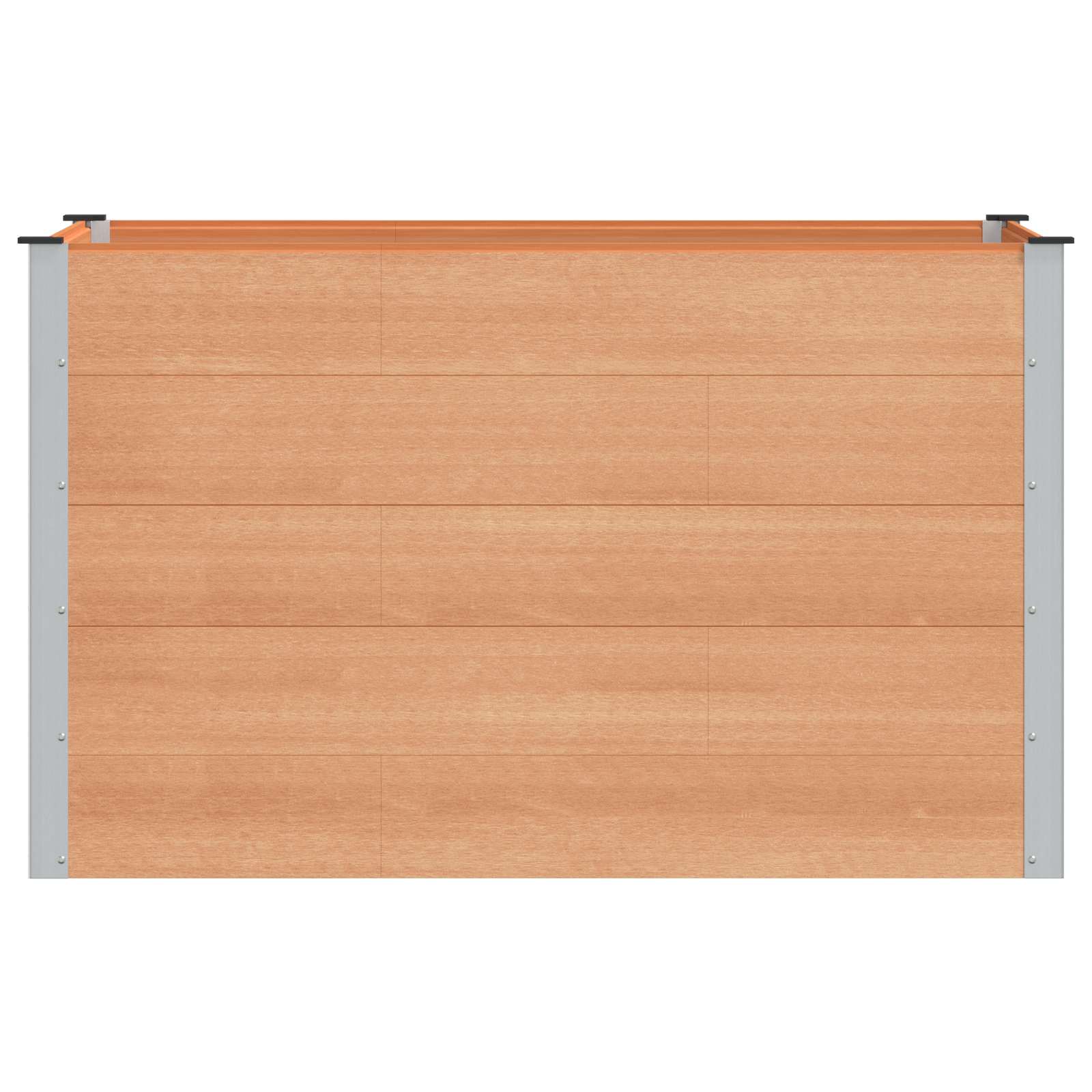 Verhoogde plantenbak Bruin 150 x 100 x 91 cm alu.