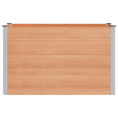 Verhoogde plantenbak Bruin 150 x 100 x 91 cm alu.