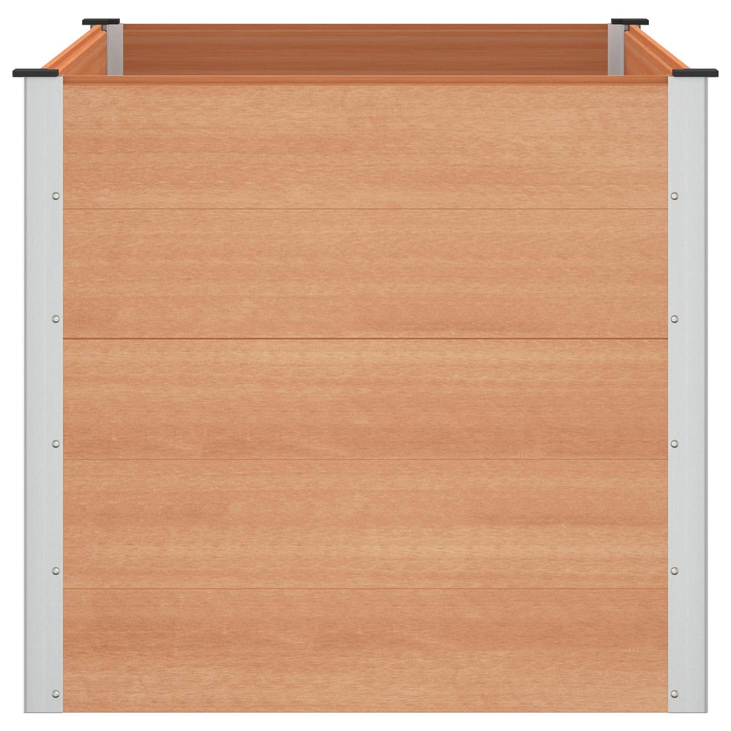 Verhoogde plantenbak Bruin 150 x 100 x 91 cm alu.