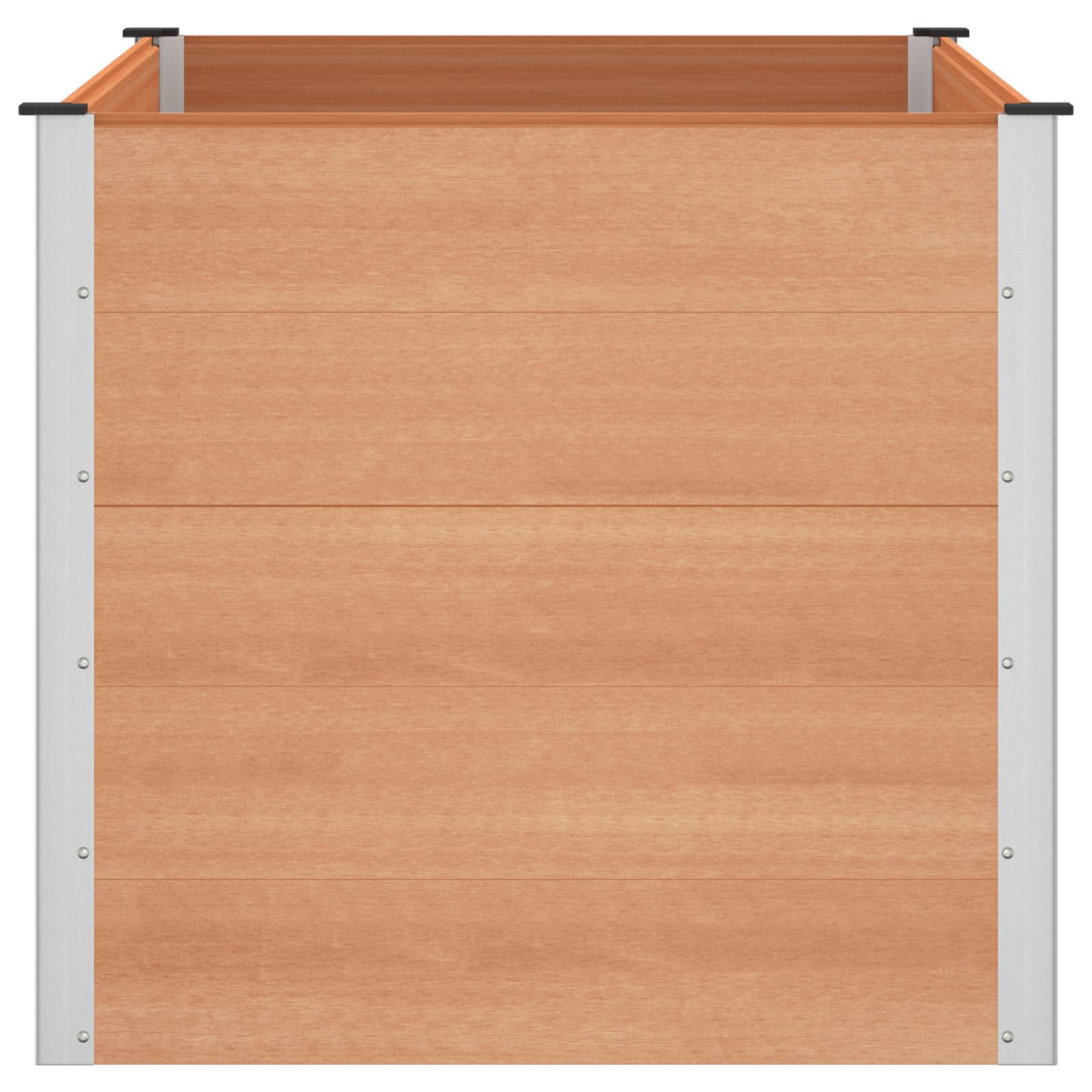 Verhoogde plantenbak Bruin 150 x 100 x 91 cm alu.