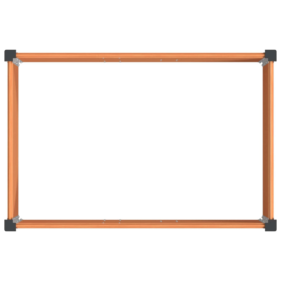 Verhoogde plantenbak Bruin 150 x 100 x 91 cm alu.