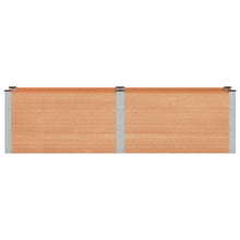 Verhoogde plantenbak Bruin 200 x 50 x 54 cm alu.