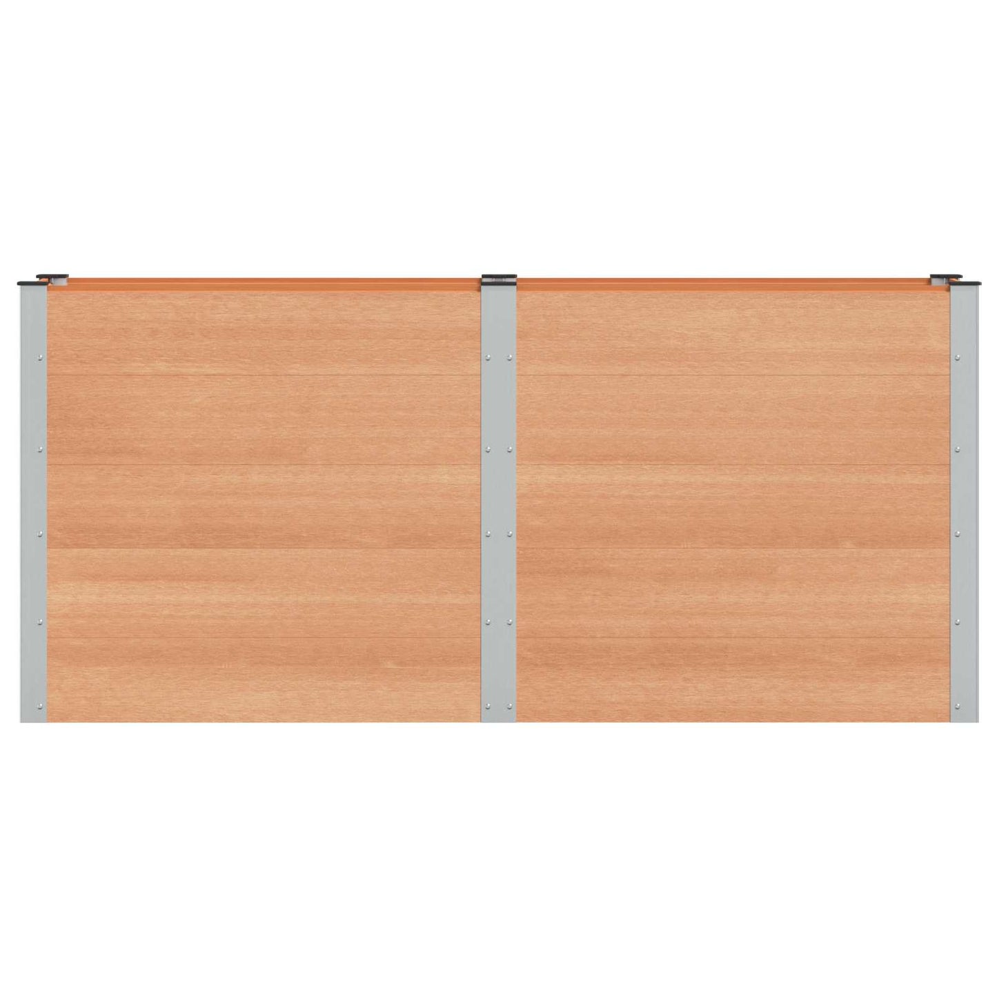 Verhoogde plantenbak Bruin 200 x 50 x 91 cm alu.