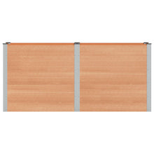 Verhoogde plantenbak Bruin 200 x 50 x 91 cm alu.