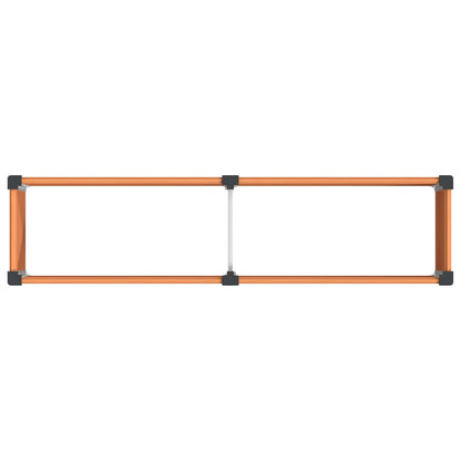 Verhoogde plantenbak Bruin 200 x 50 x 91 cm alu.