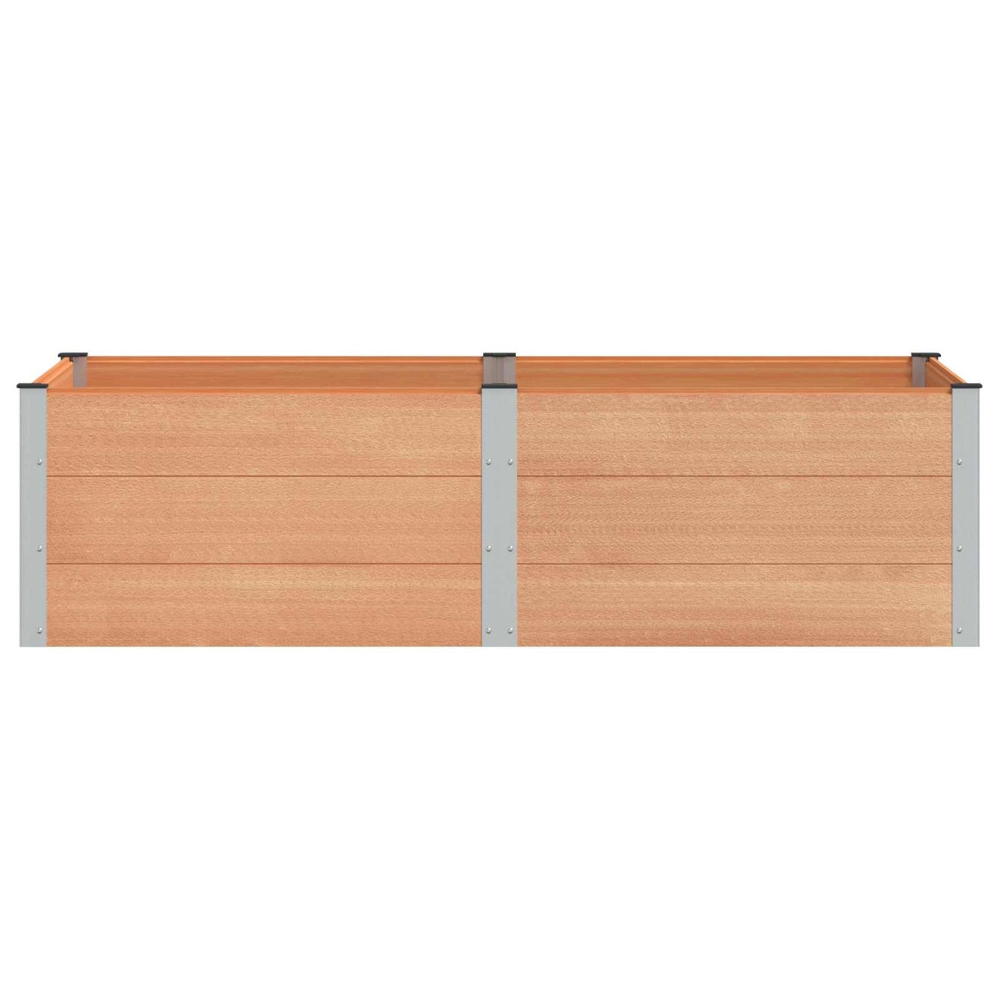Verhoogde plantenbak Bruin 200 x 100 x 54 cm alu.
