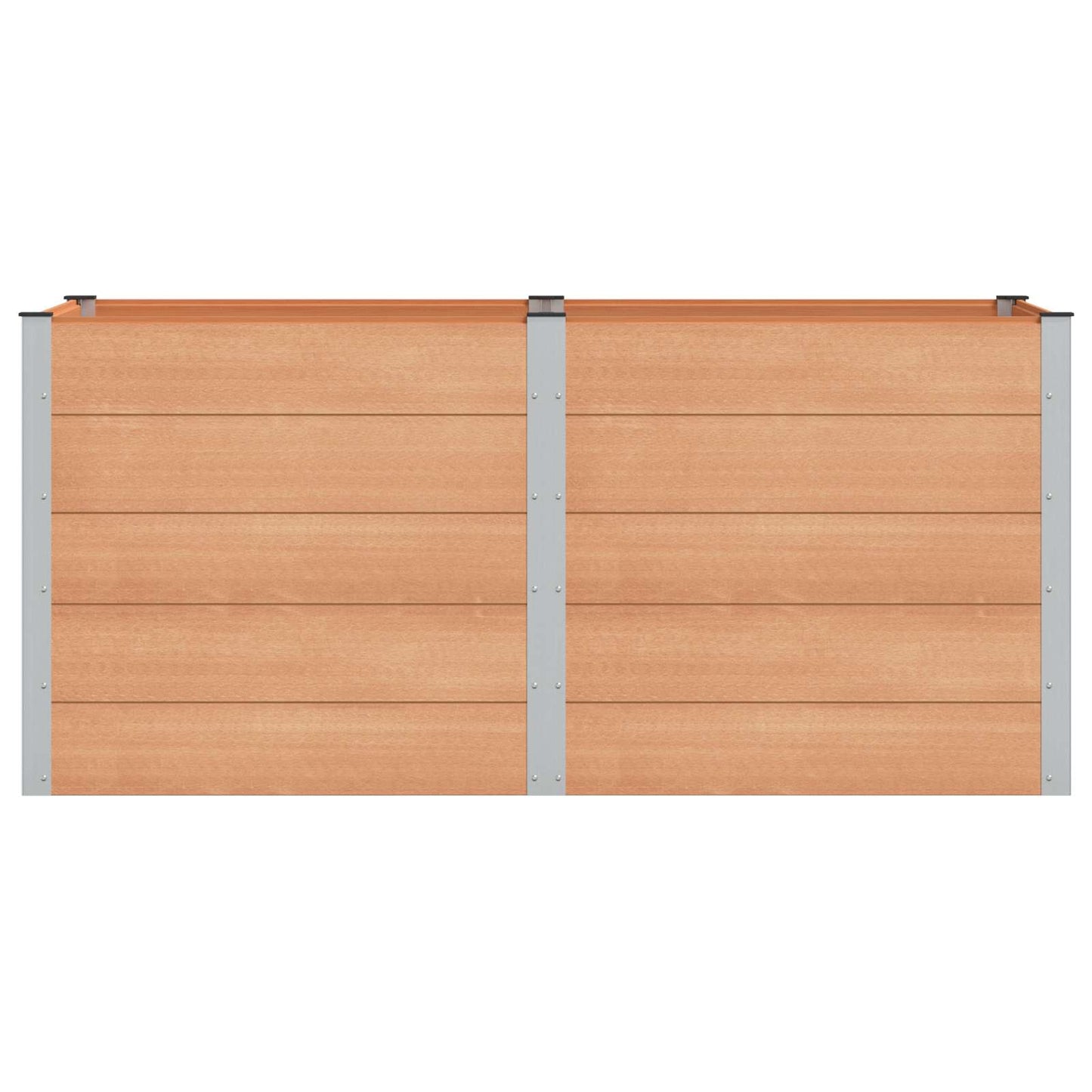Verhoogde plantenbak Bruin 200 x 100 x 91 cm alu.
