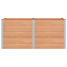 Verhoogde plantenbak Bruin 200 x 100 x 91 cm alu.
