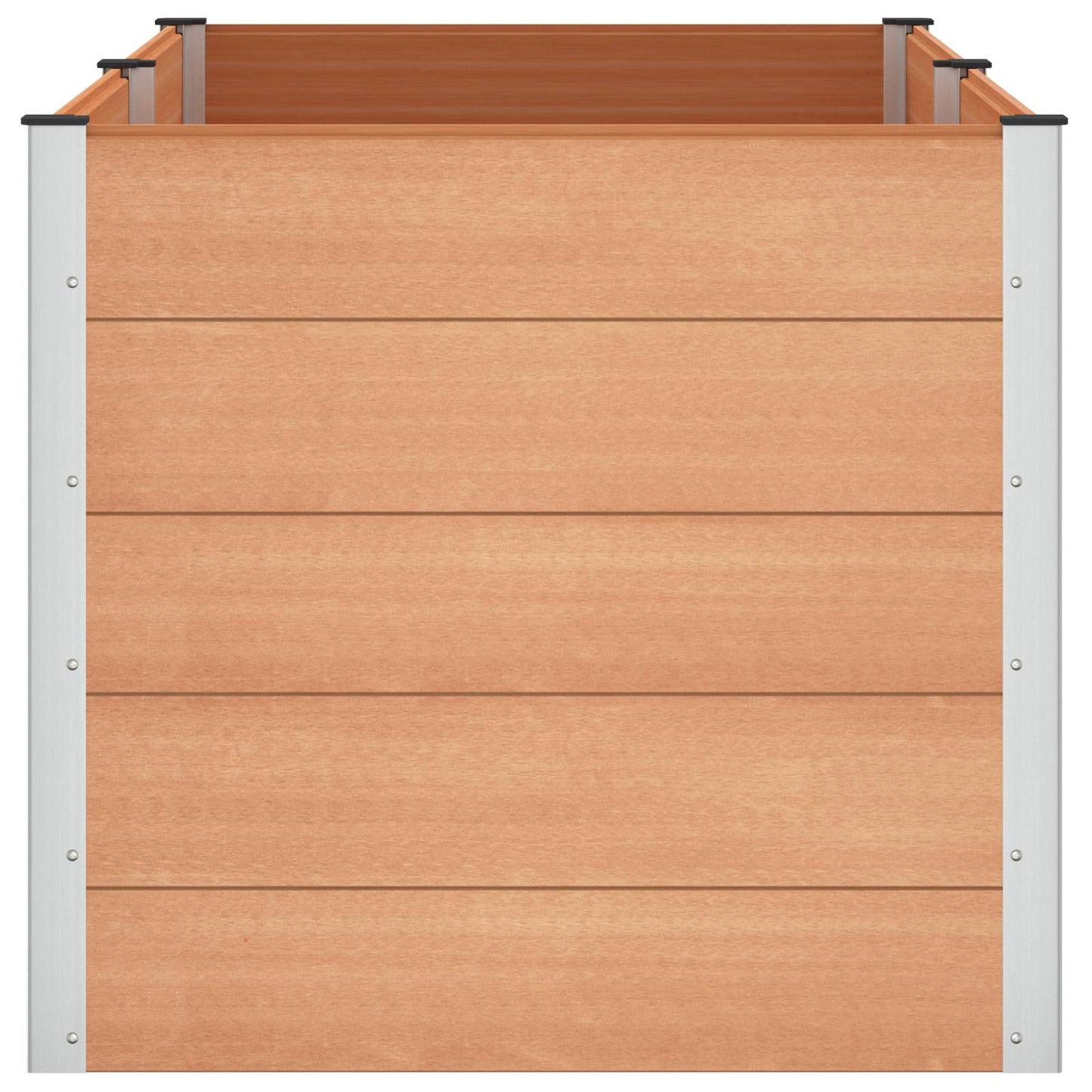 Verhoogde plantenbak Bruin 200 x 100 x 91 cm alu.