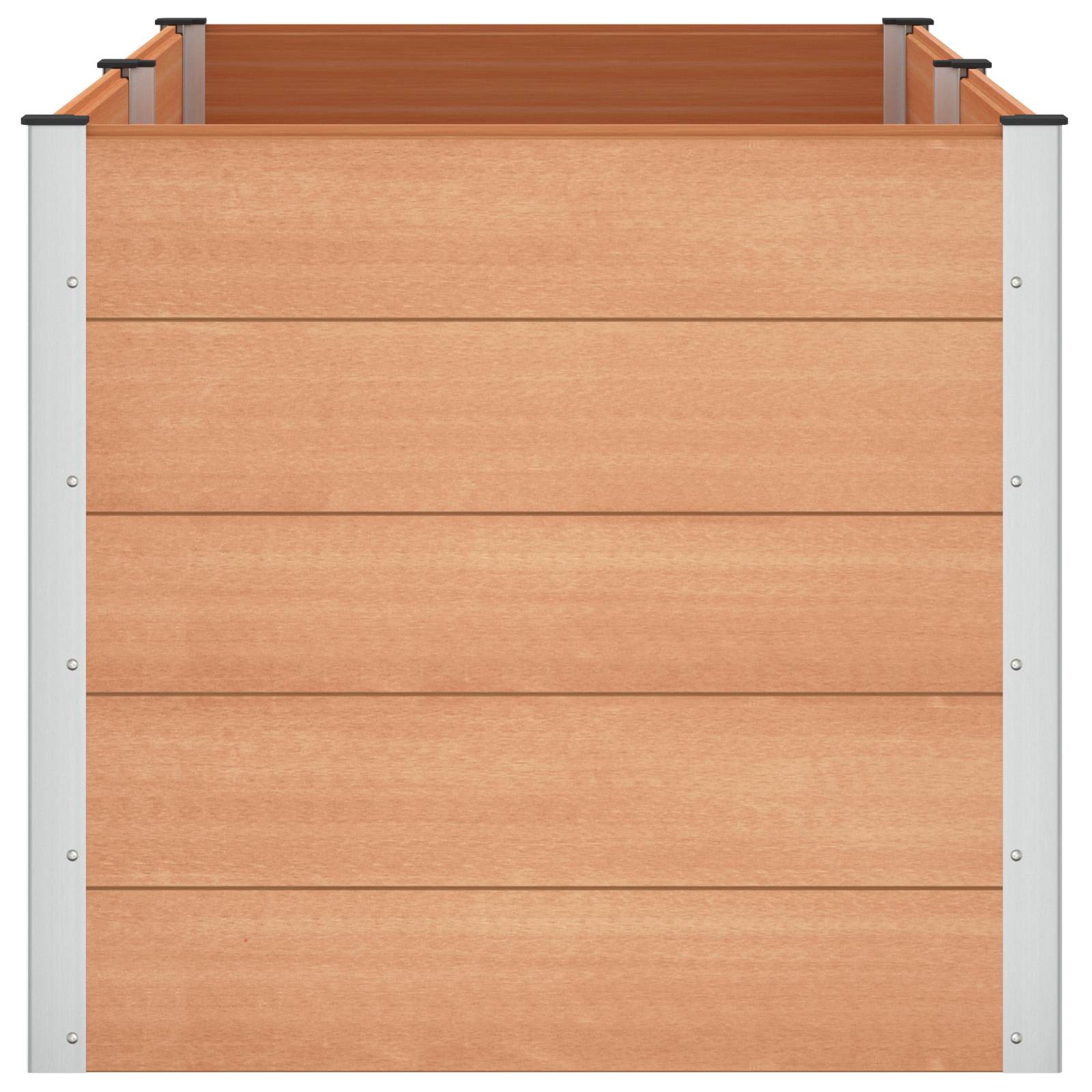 Verhoogde plantenbak Bruin 200 x 100 x 91 cm alu.