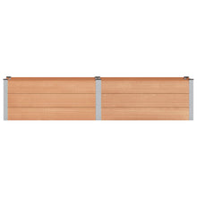 Verhoogde plantenbak Bruin 250 x 50 x 54 cm alu.
