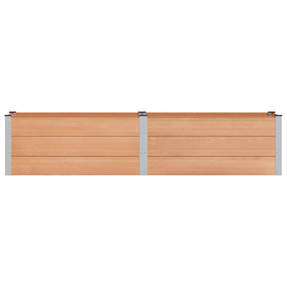 Verhoogde plantenbak Bruin 250 x 50 x 54 cm alu.