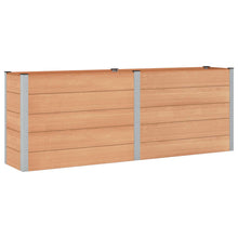 Verhoogde plantenbak Bruin 250 x 50 x 91 cm alu.