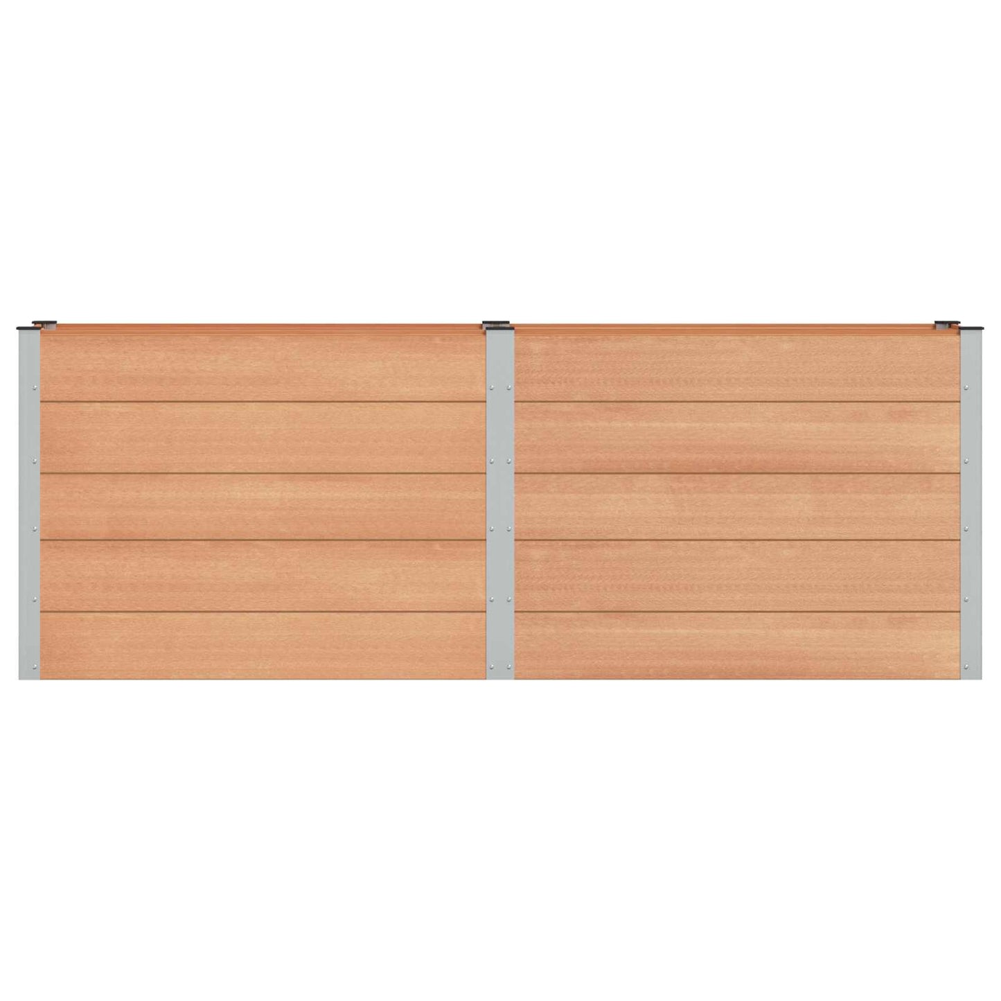Verhoogde plantenbak Bruin 250 x 50 x 91 cm alu.