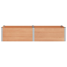 Verhoogde plantenbak Bruin 250 x 100 x 54 cm alu.