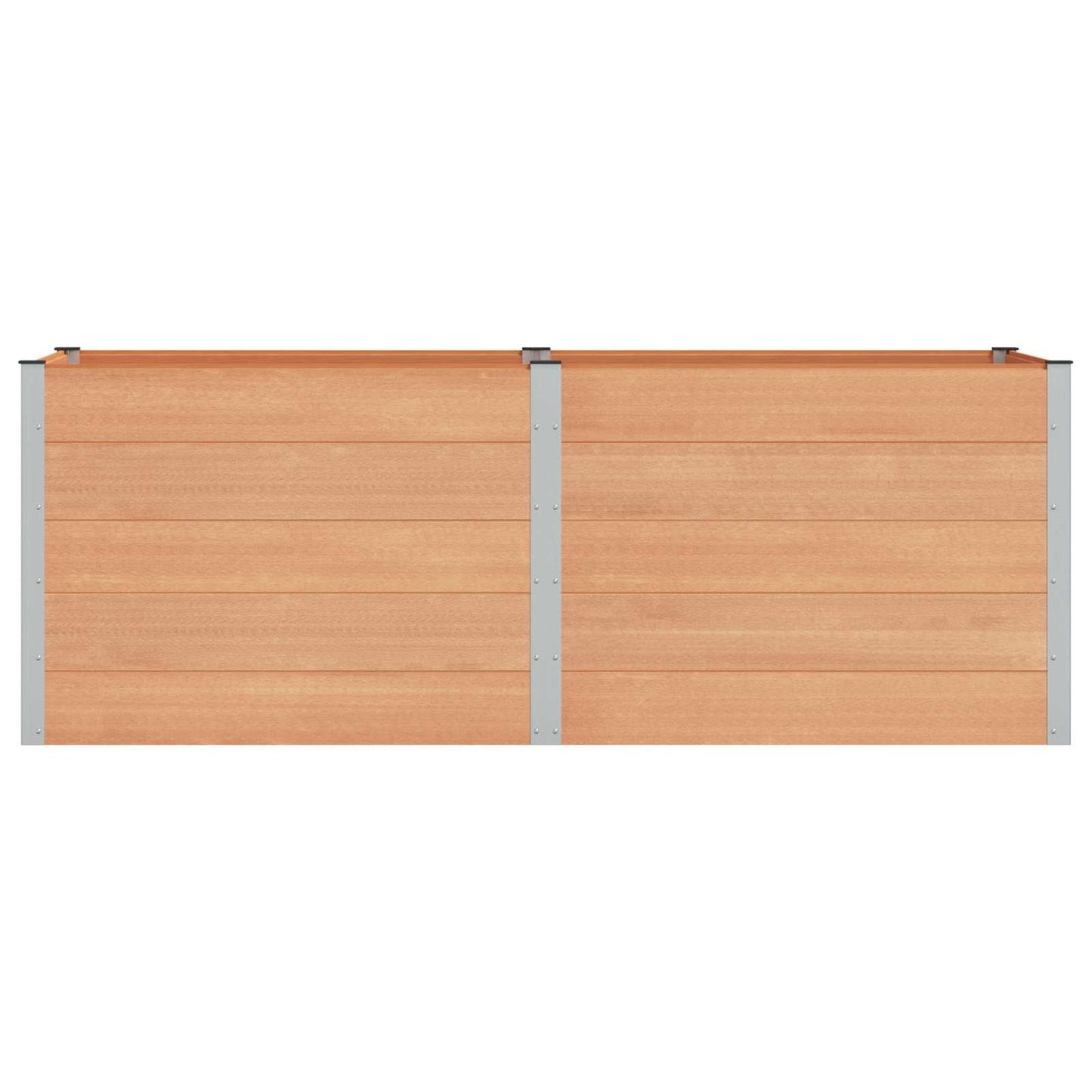 Verhoogde plantenbak Bruin 250 x 100 x 91 cm alu.