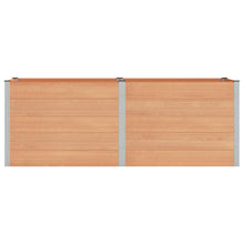 Verhoogde plantenbak Bruin 250 x 100 x 91 cm alu.