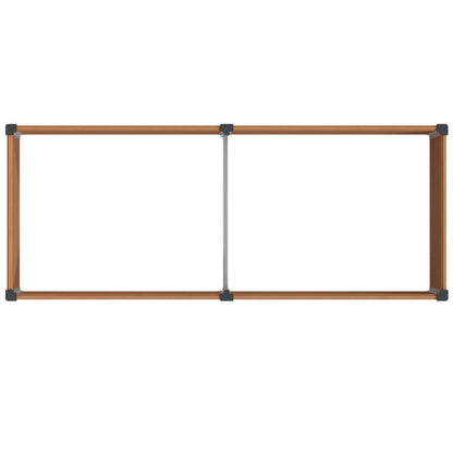 Verhoogde plantenbak Bruin 250 x 100 x 91 cm alu.