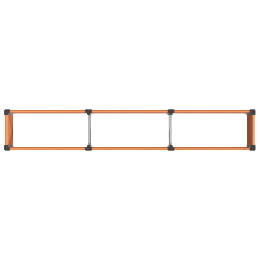 Verhoogde plantenbak Bruin 300 x 50 x 54 cm alu.