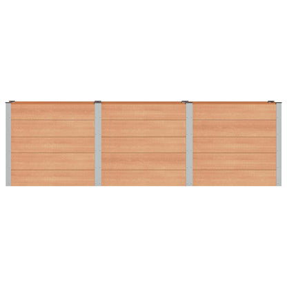 Verhoogde plantenbak Bruin 300 x 50 x 91 cm alu.