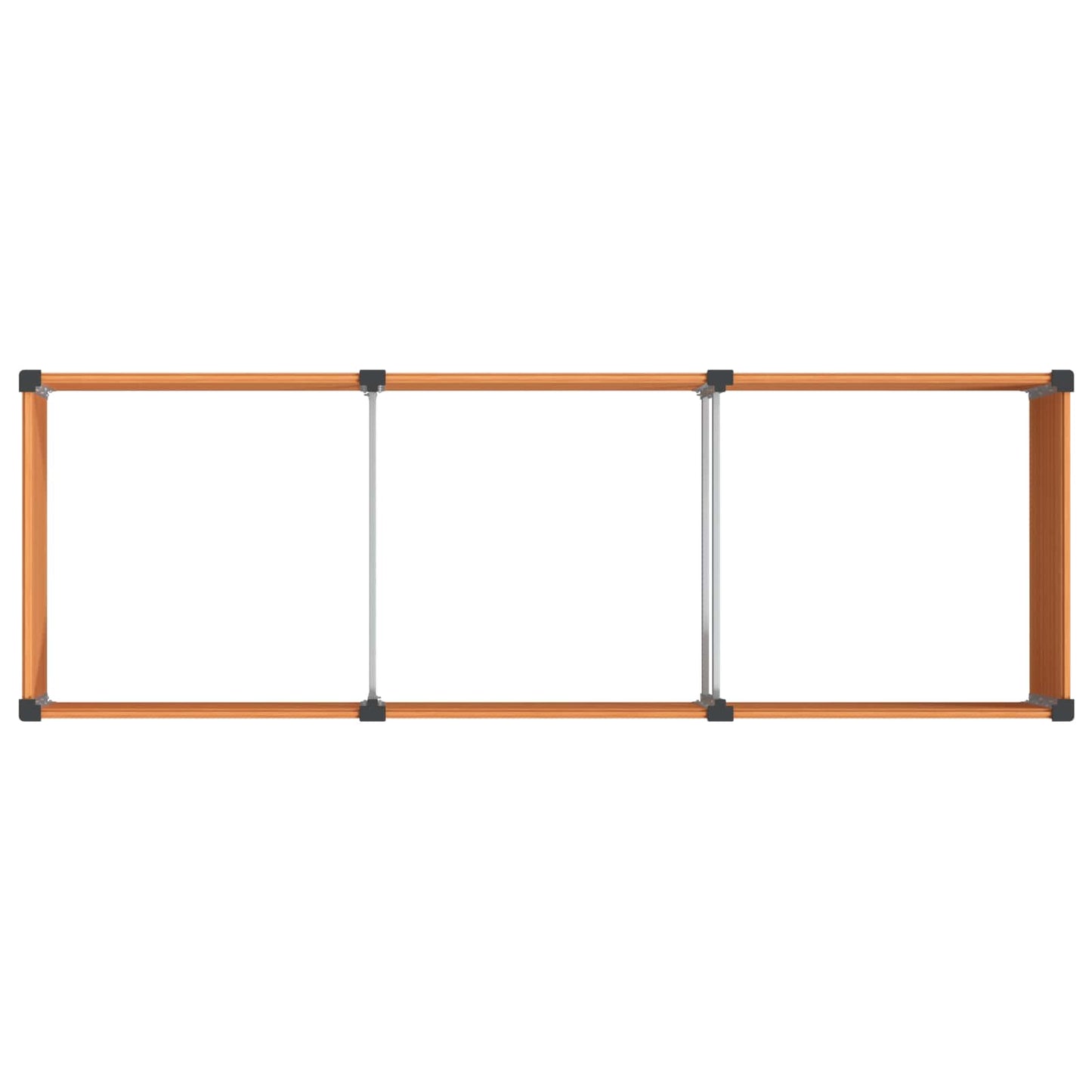 Verhoogde plantenbak Bruin 300 x 100 x 54 cm alu.