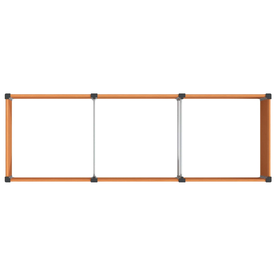 Verhoogde plantenbak Bruin 300 x 100 x 54 cm alu.