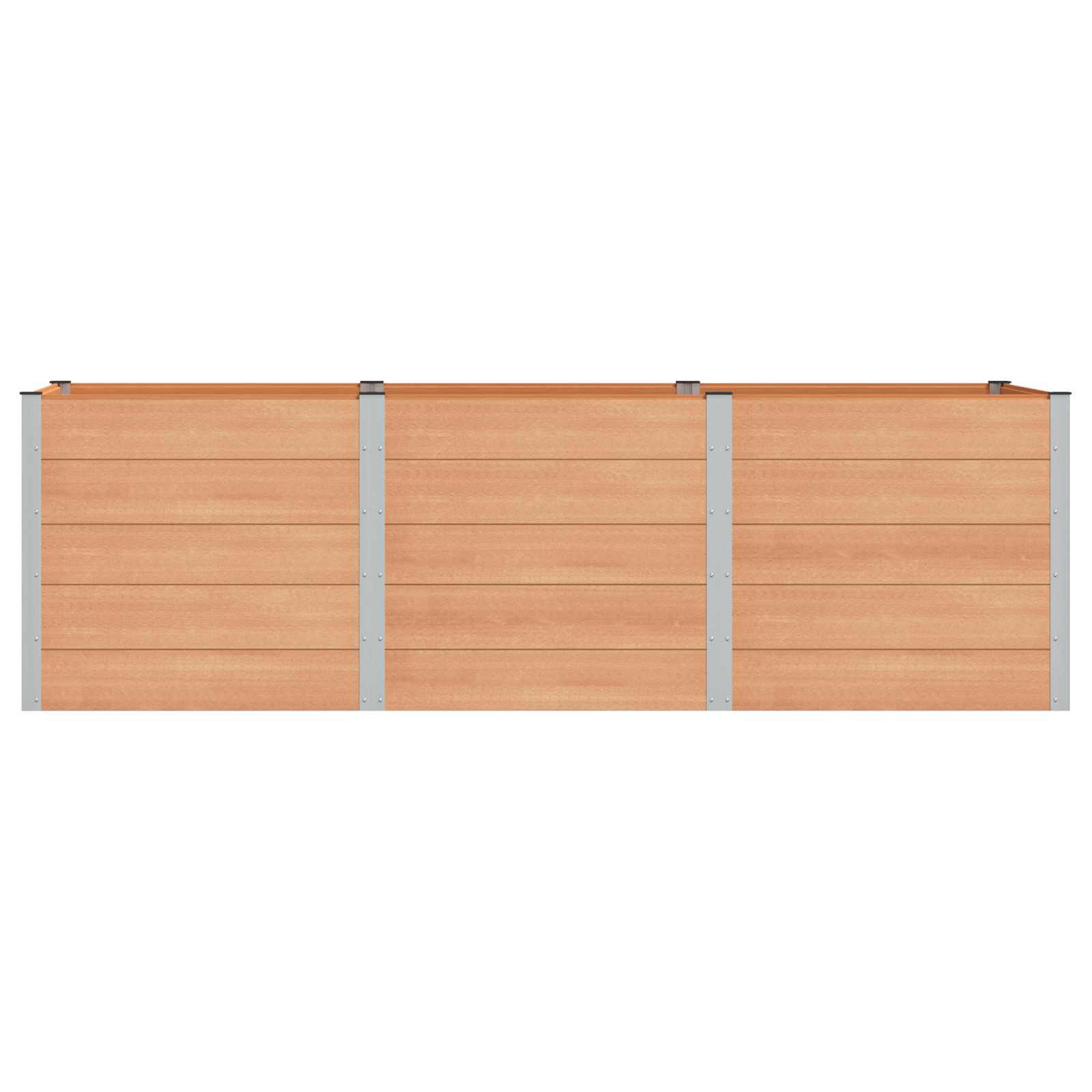 Verhoogde plantenbak Bruin 300 x 100 x 91 cm alu.