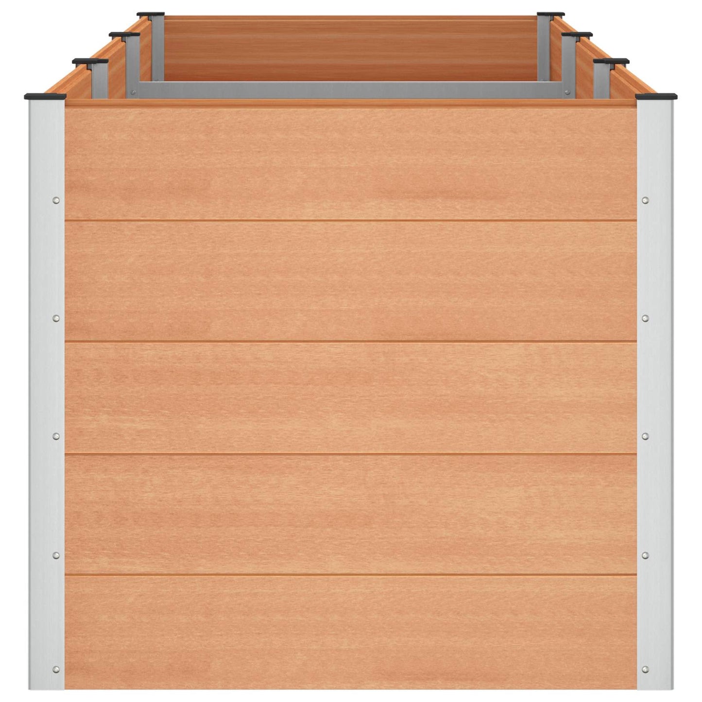 Verhoogde plantenbak Bruin 300 x 100 x 91 cm alu.