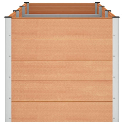 Verhoogde plantenbak Bruin 300 x 100 x 91 cm alu.