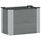 Raised Planter Grey 50 x 30 x 36 cm aluminium.