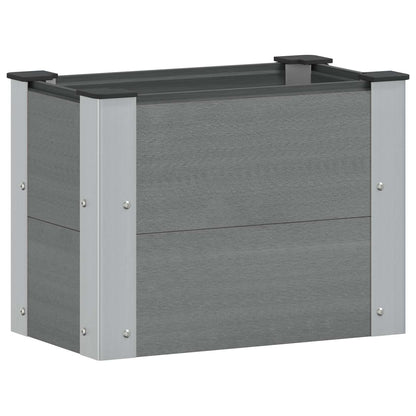 Verhoogde plantenbak Grijs 50 x 30 x 36 cm alu.