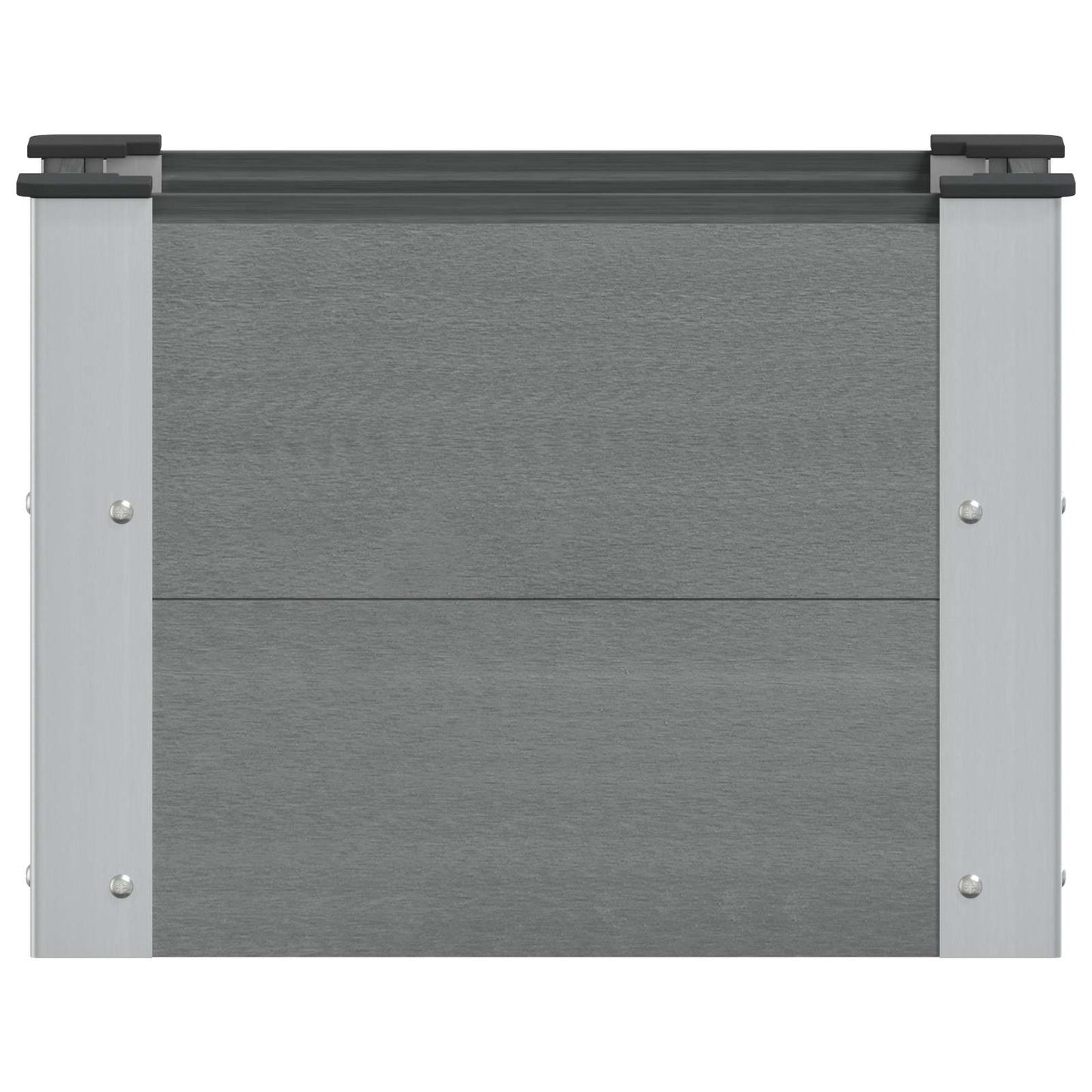 Verhoogde plantenbak Grijs 50 x 30 x 36 cm alu.