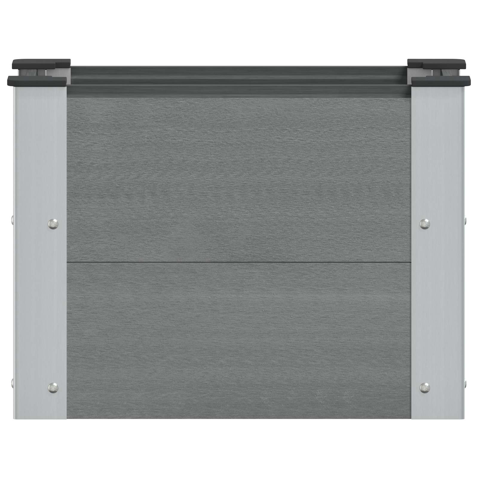 Verhoogde plantenbak Grijs 50 x 30 x 36 cm alu.