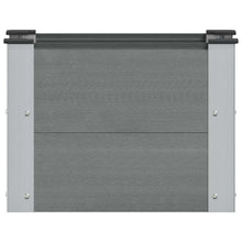 Verhoogde plantenbak Grijs 50 x 30 x 36 cm alu.