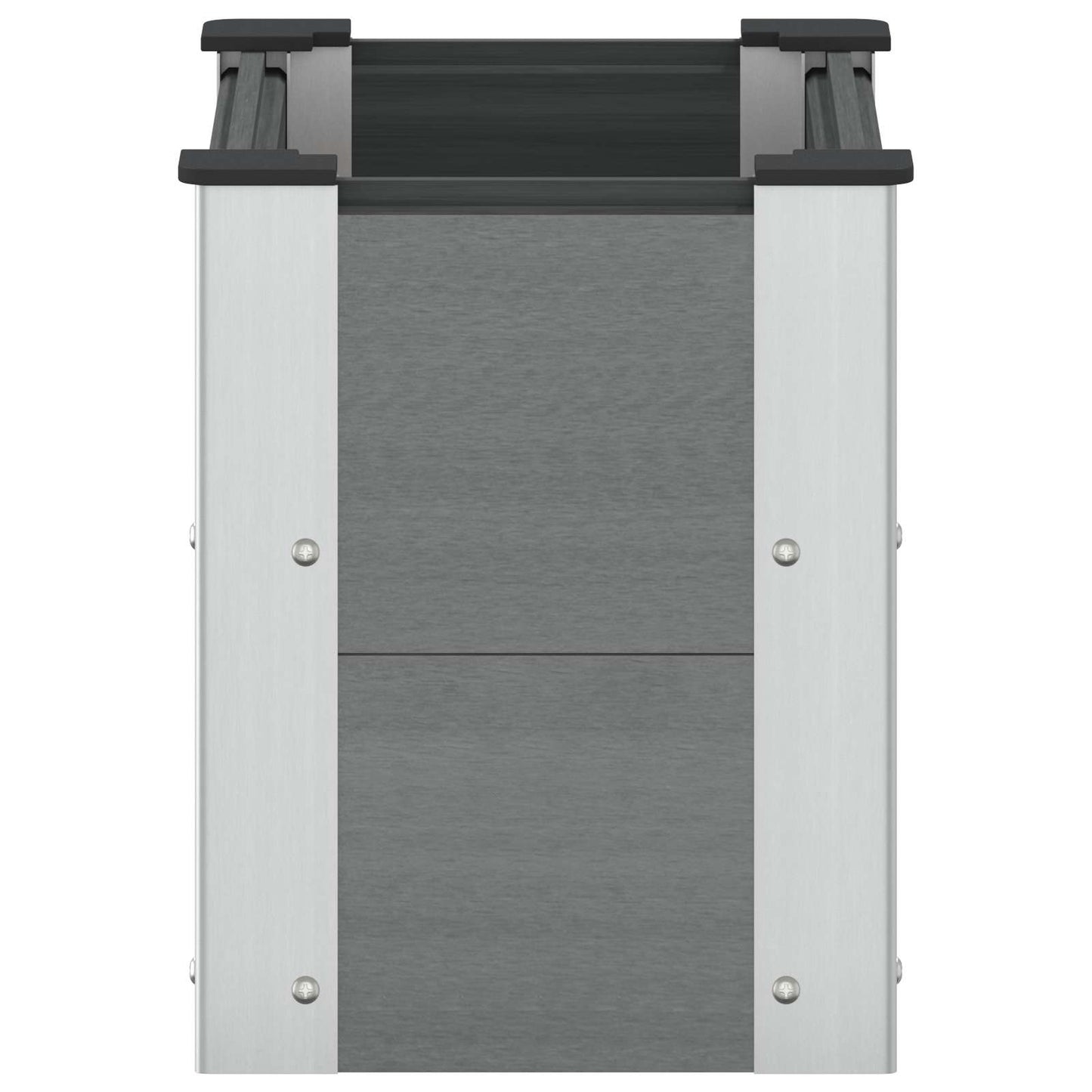Verhoogde plantenbak Grijs 50 x 30 x 36 cm alu.