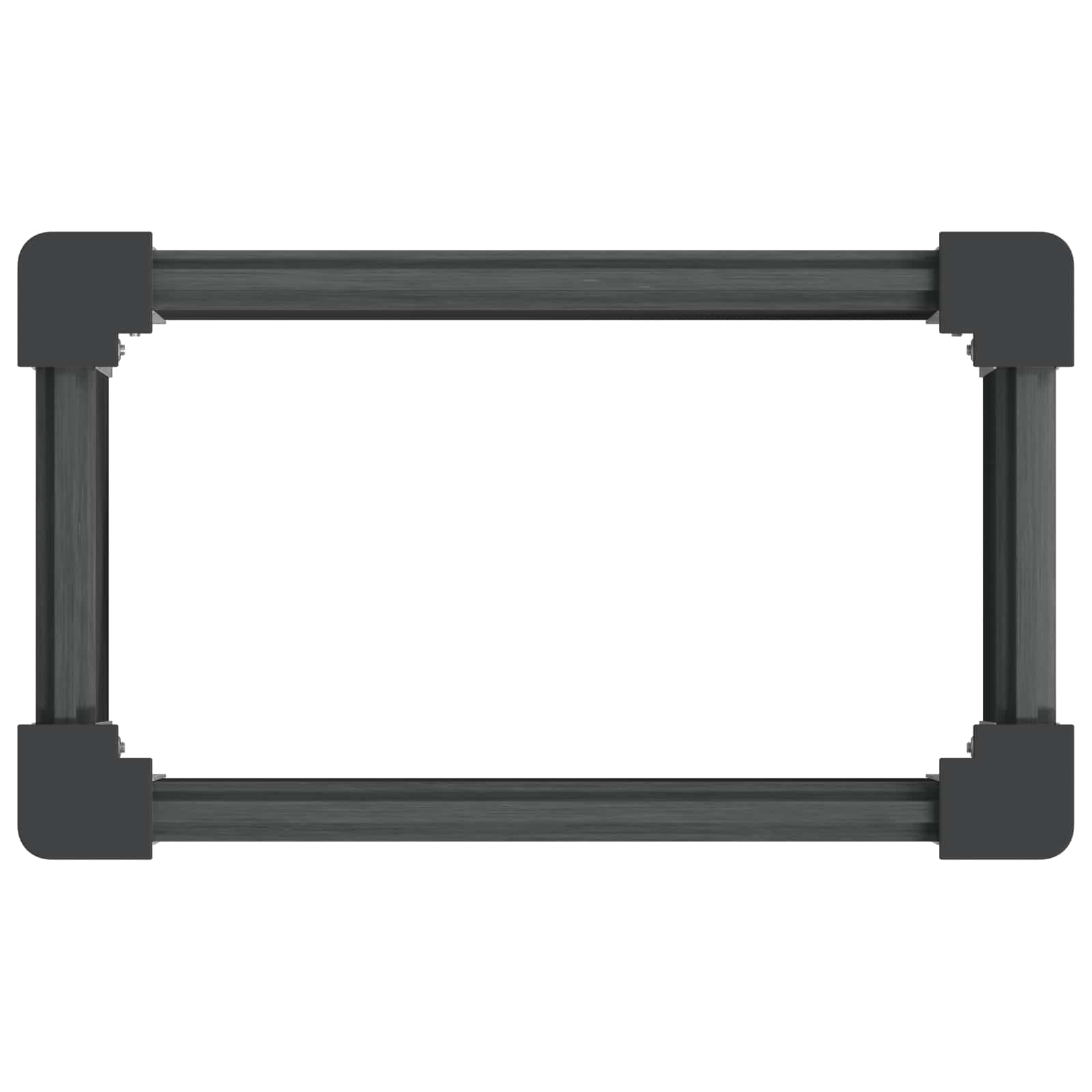 Verhoogde plantenbak Grijs 50 x 30 x 36 cm alu.