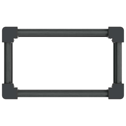 Verhoogde plantenbak Grijs 50 x 30 x 36 cm alu.