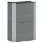 Raised Planter Grey 50 x 30 x 72 cm alu.