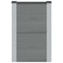 Verhoogde plantenbak Grijs 50 x 30 x 72 cm alu.