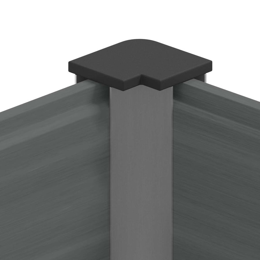 Verhoogde plantenbak Grijs 100 x 30 x 36 cm alu.