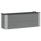 Raised Planter Grey 100 x 30 x 36 cm alu.