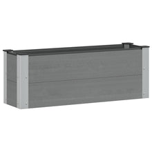 Verhoogde plantenbak Grijs 100 x 30 x 36 cm alu.