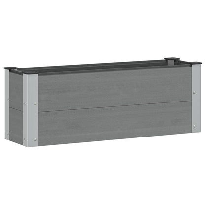Verhoogde plantenbak Grijs 100 x 30 x 36 cm alu.