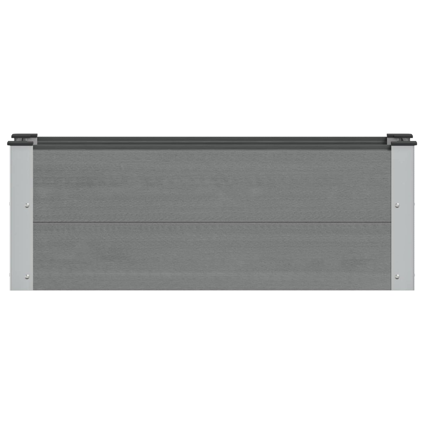 Verhoogde plantenbak Grijs 100 x 30 x 36 cm alu.