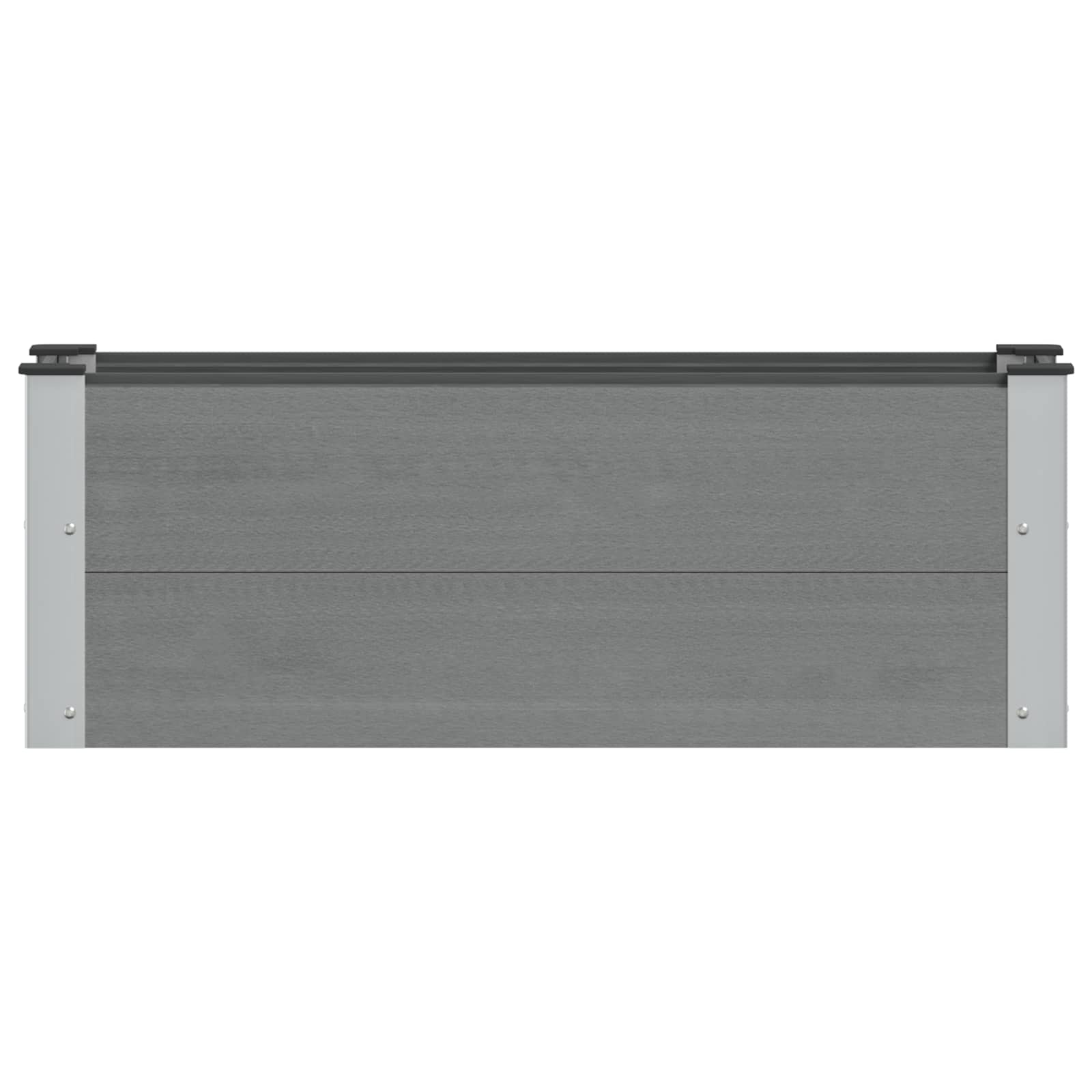 Verhoogde plantenbak Grijs 100 x 30 x 36 cm alu.