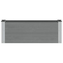 Verhoogde plantenbak Grijs 100 x 30 x 36 cm alu.