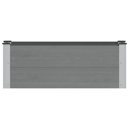 Verhoogde plantenbak Grijs 100 x 30 x 36 cm alu.