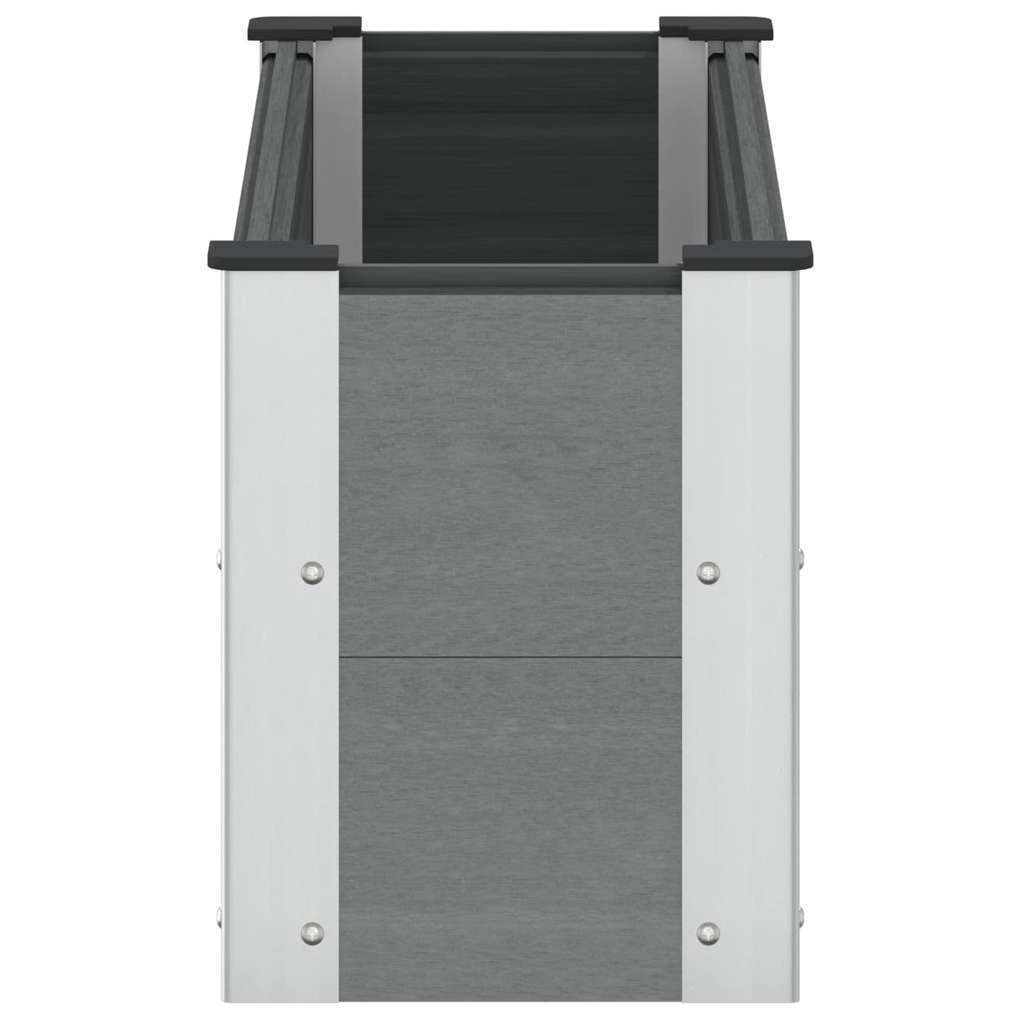 Verhoogde plantenbak Grijs 100 x 30 x 36 cm alu.